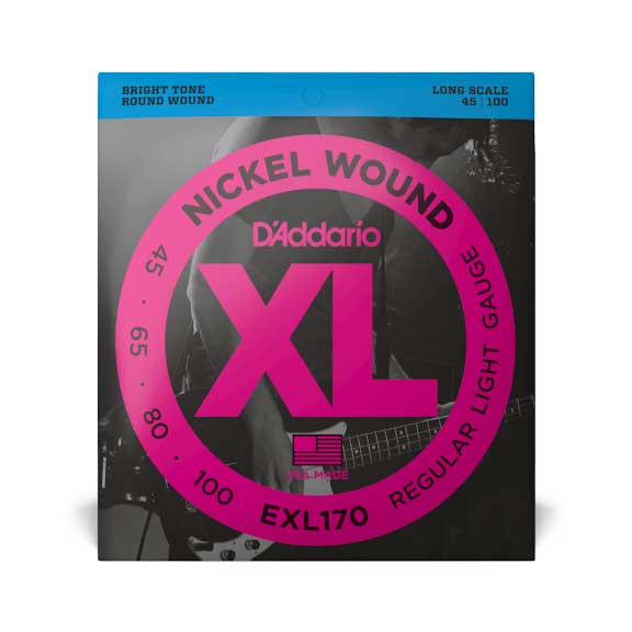 D'Addario EXL170 45-100 Regular Light Long Scale XL Nickel Bass Strings - 1