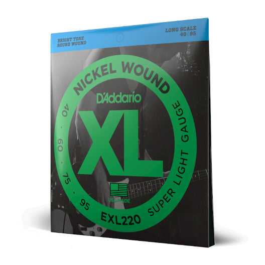 D'Addario EXL220 40-95 Super Light Long Scale XL Nickel Bass Strings - 2