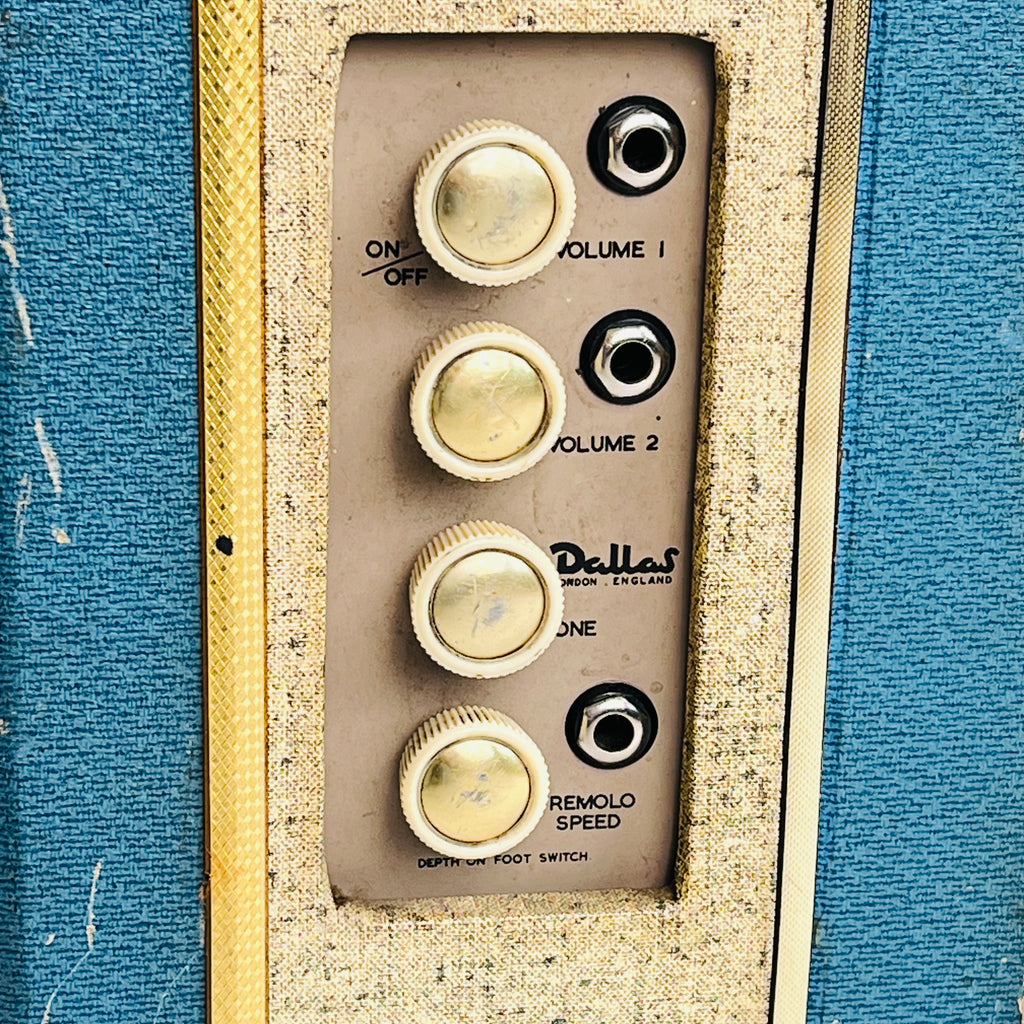 Dallas Rangemaster Popular 526 240v Combo Amplifier 1960s - Turquoise & Cream - 10