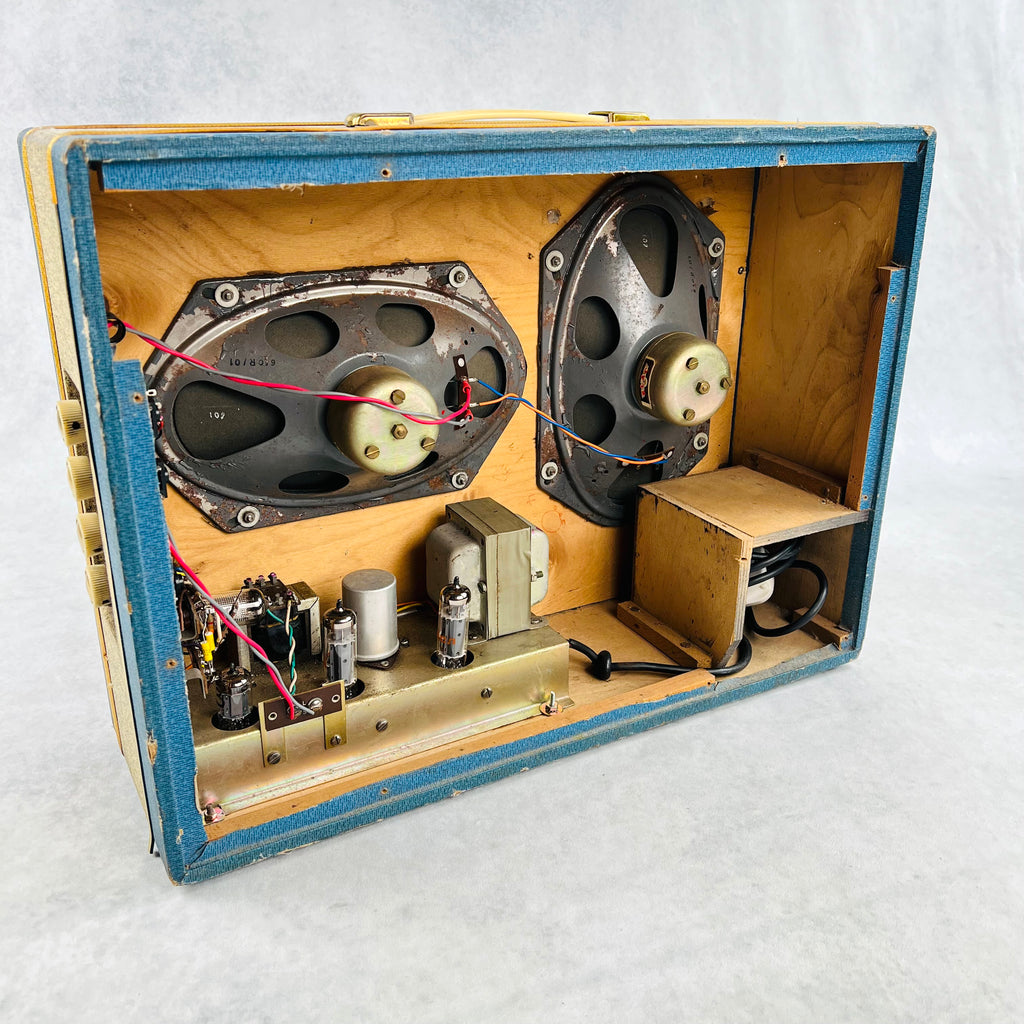 Dallas Rangemaster Popular 526 240v Combo Amplifier 1960s - Turquoise & Cream - 12