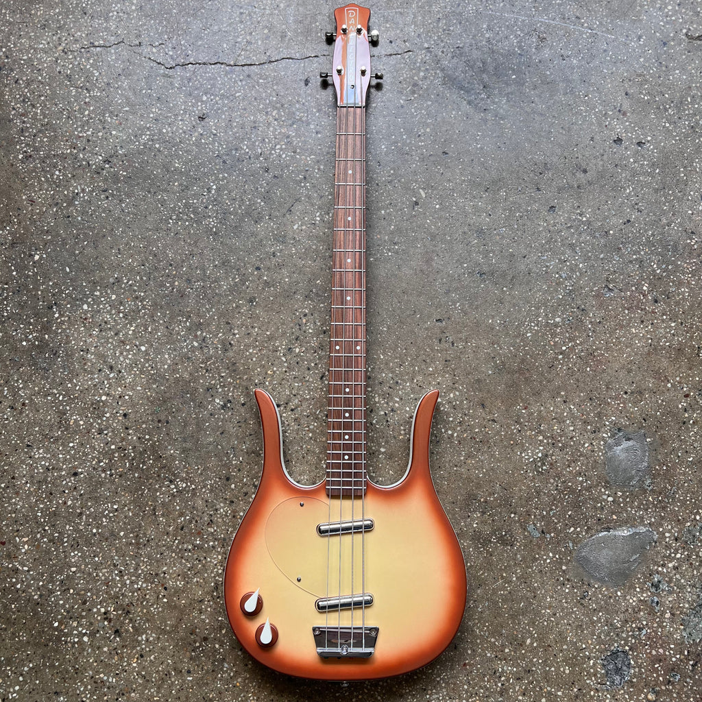 Danelectro Left Handed Longhorn Bass - Copperburst - 2