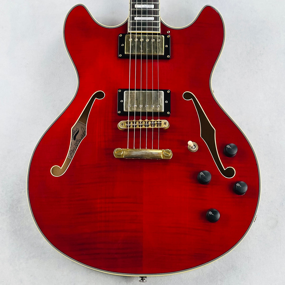 D'Angelico Excel EX-DC Semi-Hollow 2013 Transparent Red | Tone Wolf