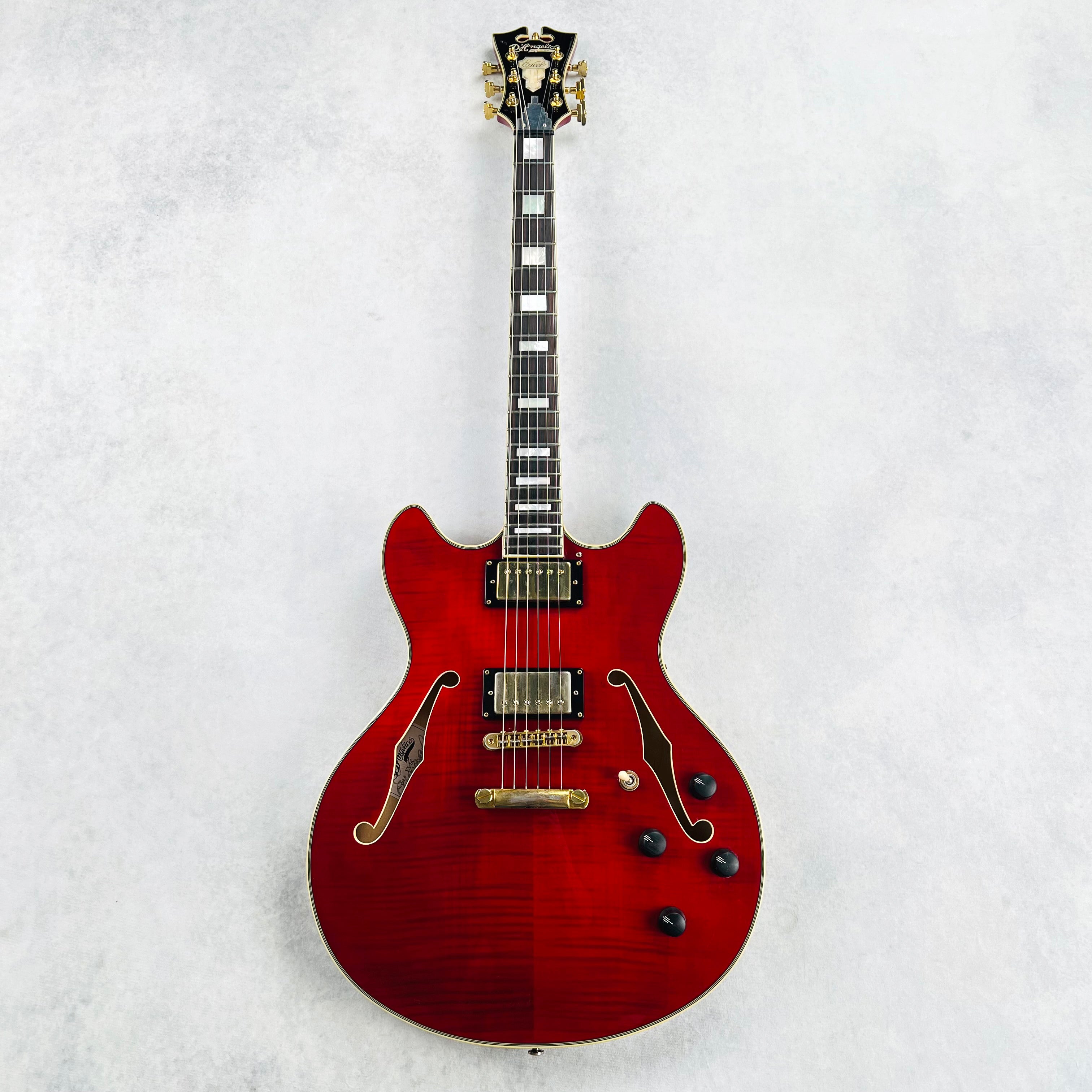 D'Angelico Excel EX-DC Semi-Hollow 2013 Transparent Red | Tone Wolf