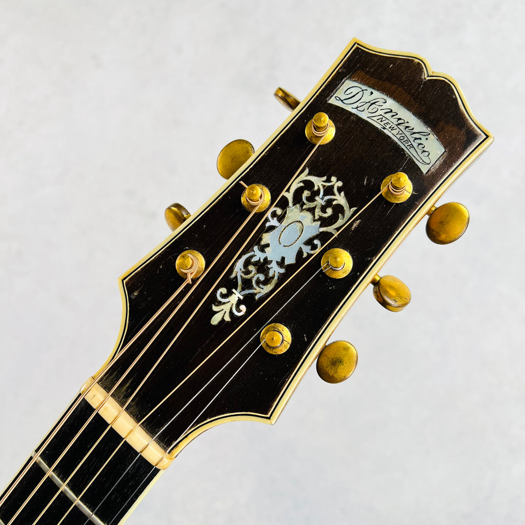 1935 D'Angelico Snakehead Acoustic Archtop Vintage Guitar Sunburst - 11