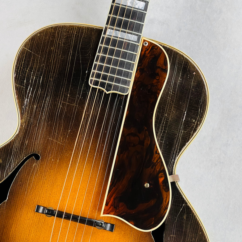 1935 D'Angelico Snakehead Acoustic Archtop Vintage Guitar Sunburst - 3