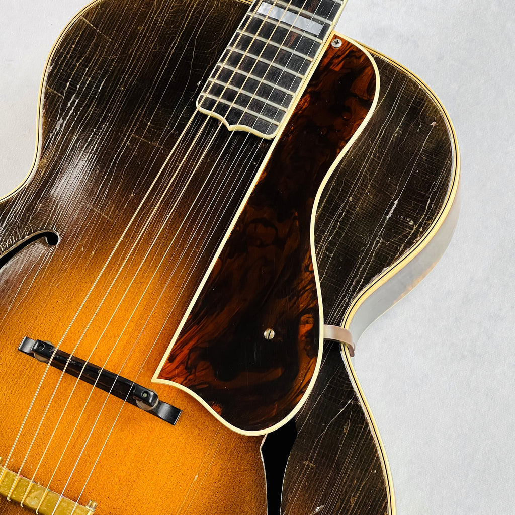 1935 D'Angelico Snakehead Acoustic Archtop Vintage Guitar Sunburst - 7