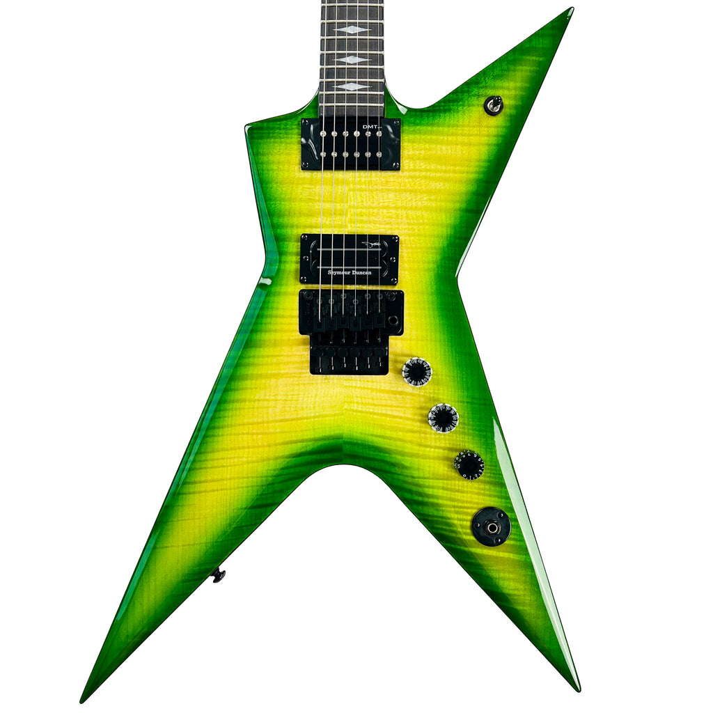 Dean Stealth Floyd Rose Flame Top with Case - Dime Slime - 1
