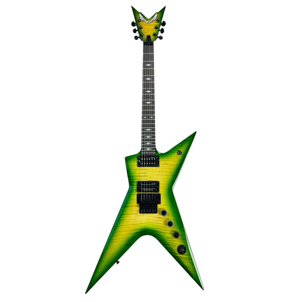Dean Stealth Floyd Rose Flame Top with Case - Dime Slime - 2