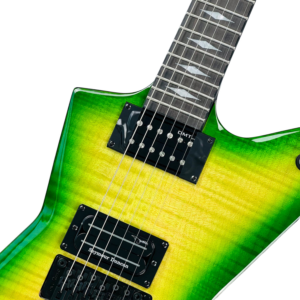 Dean Stealth Floyd Rose Flame Top with Case - Dime Slime - 3
