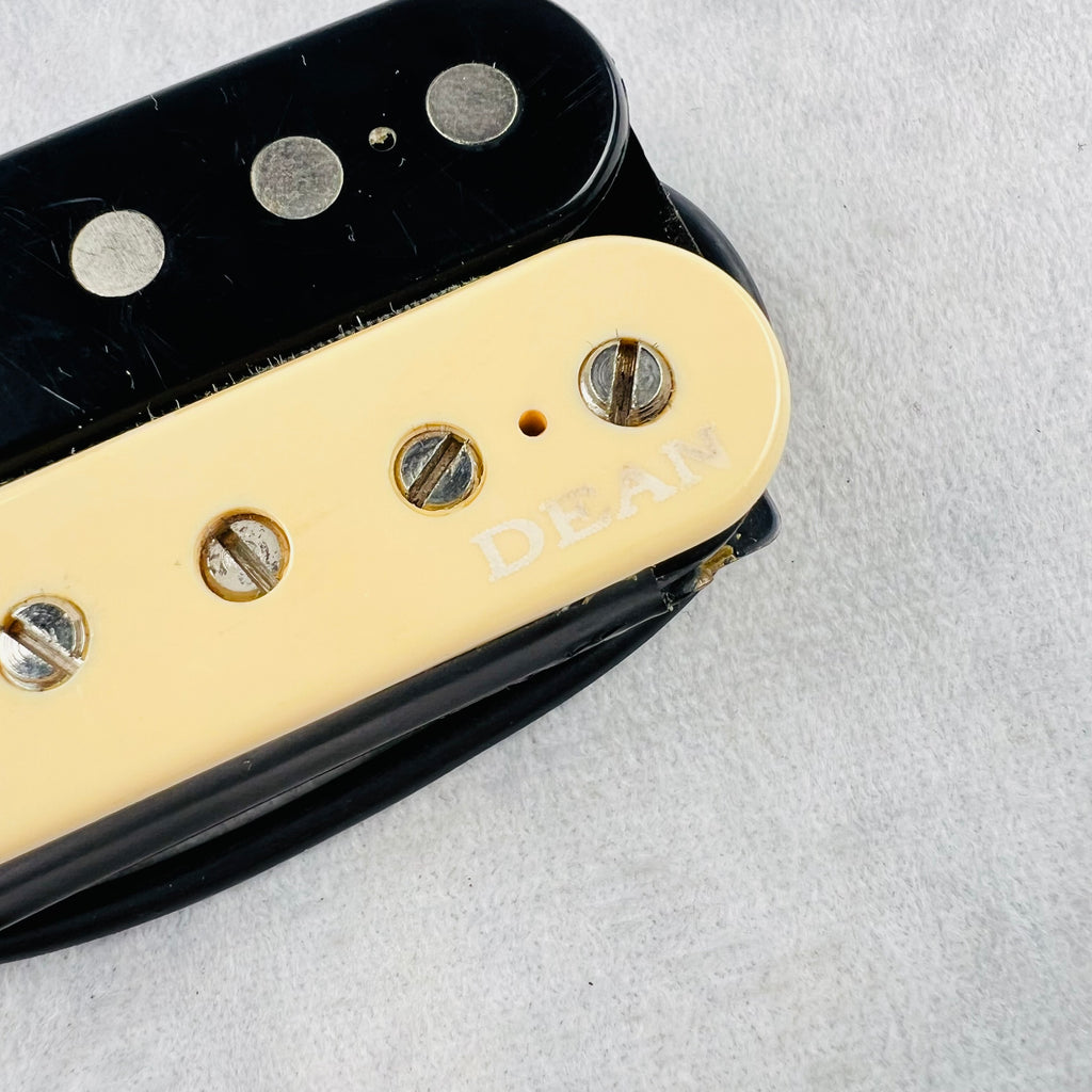 Dean Logo Humbucker Pickup 53mm Bridge - Zebra - 2