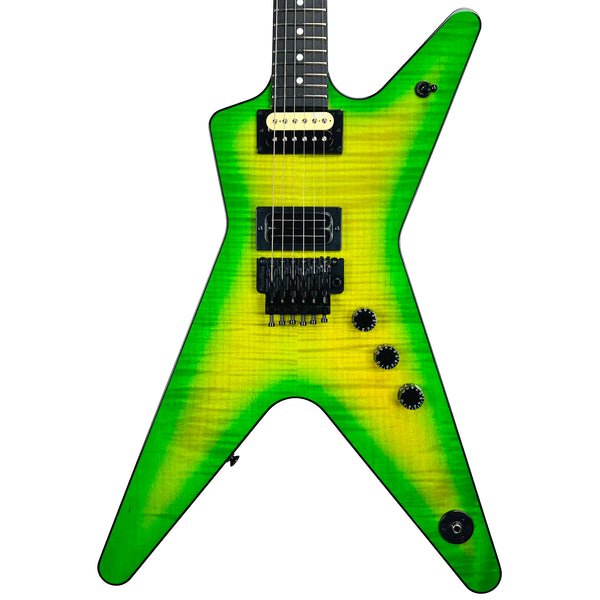 Dean USA Custom Shop ML Flame Top Floyd Rose 2026 - Slime Green - 1