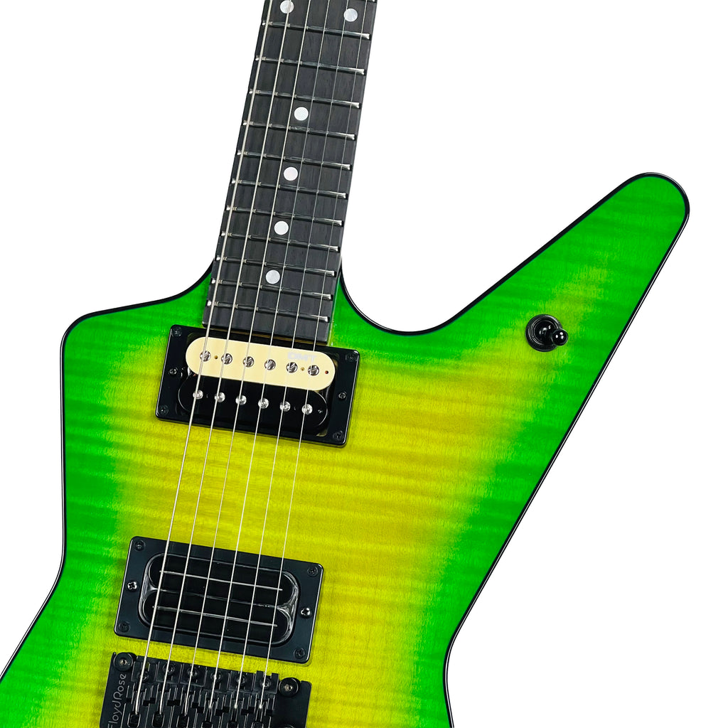 Dean USA Custom Shop ML Flame Top Floyd Rose 2026 - Slime Green - 3