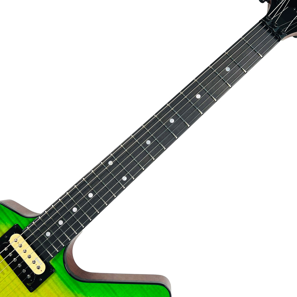 Dean USA Custom Shop ML Flame Top Floyd Rose 2026 - Slime Green - 7