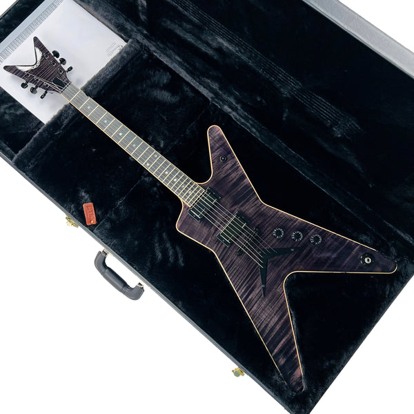 Dean USA Custom Shop ML Flame Top Fishman Fluence - Transparent Black - 16