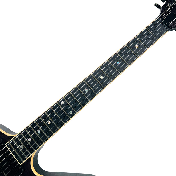 Dean USA Custom Shop ML Flame Top Fishman Fluence - Transparent Black - 8