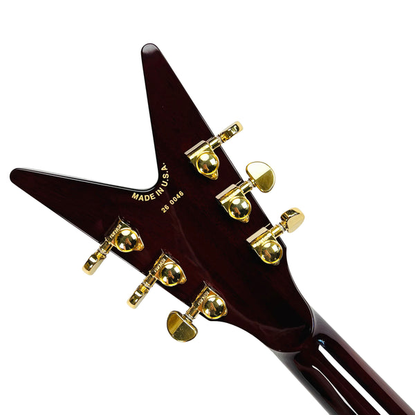 Dean USA Custom Shop ML Mahogany Floyd Rose Gold Hardware - Trans Brazilia - 14