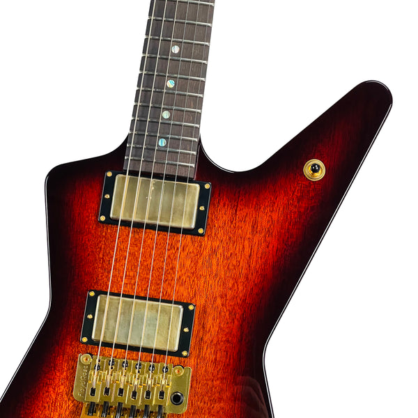 Dean USA Custom Shop ML Mahogany Floyd Rose Gold Hardware - Trans Brazilia - 3