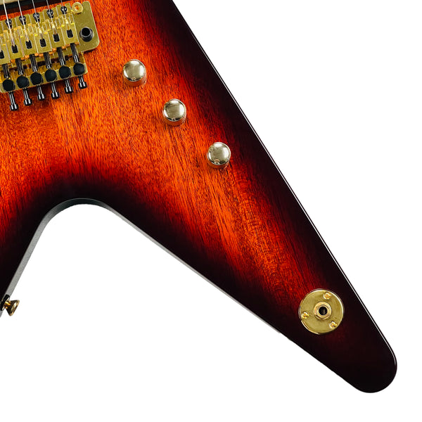 Dean USA Custom Shop ML Mahogany Floyd Rose Gold Hardware - Trans Brazilia - 5