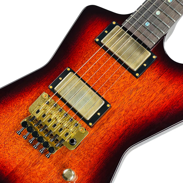 Dean USA Custom Shop ML Mahogany Floyd Rose Gold Hardware - Trans Brazilia - 6