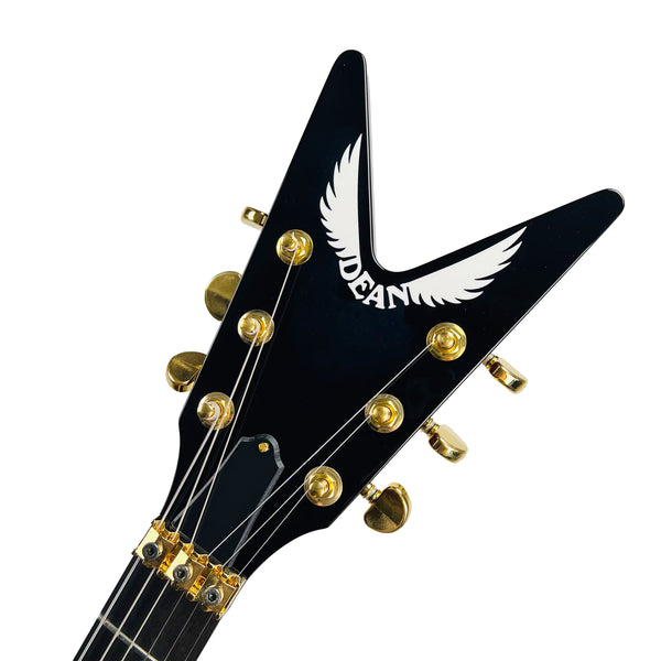 Dean USA Custom Shop ML Mahogany Floyd Rose Gold Hardware - Trans Brazilia - 8