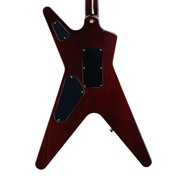 Dean USA Custom Shop ML Mahogany Floyd Rose Gold Hardware - Trans Brazilia - 9