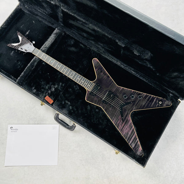 Dean USA Custom Shop ML Flame Top Fishman Fluence Pickups 2025 - Transparent Black - 17