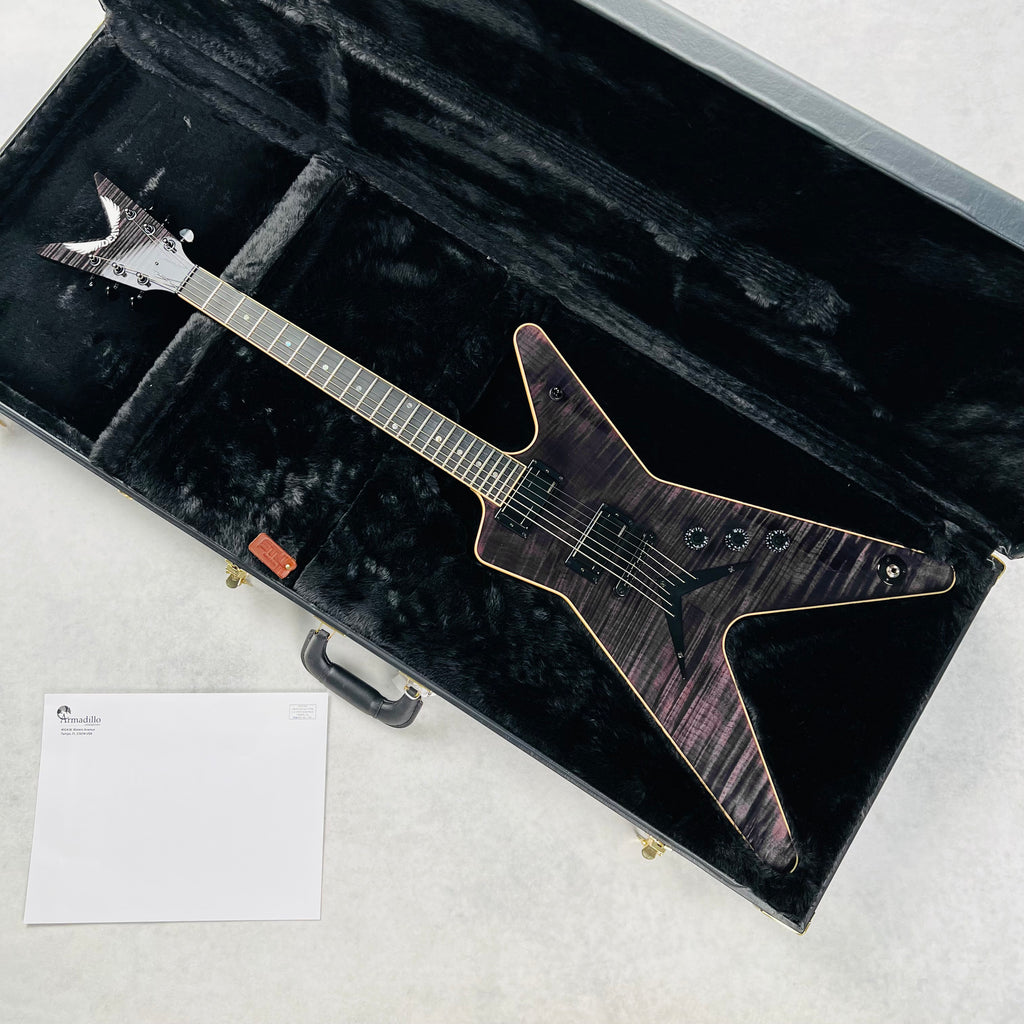 Dean USA Custom Shop ML Flame Top Fishman Fluence Pickups 2025 - Transparent Black - 17