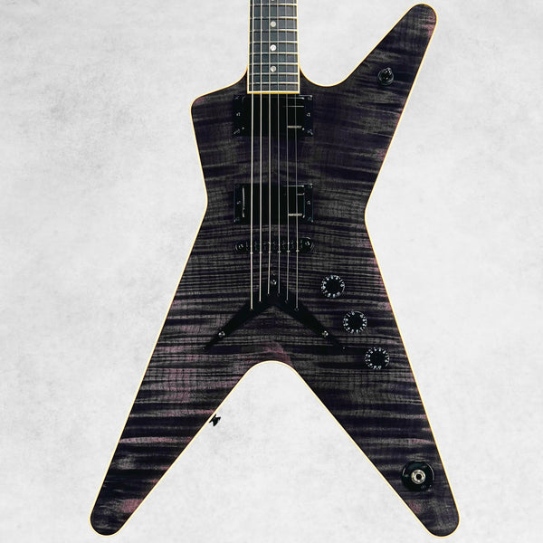 Dean USA Custom Shop ML Flame Top Fishman Fluence Pickups 2025 - Transparent Black - 1