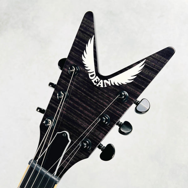 Dean USA Custom Shop ML Flame Top Fishman Fluence Pickups 2025 - Transparent Black - 9