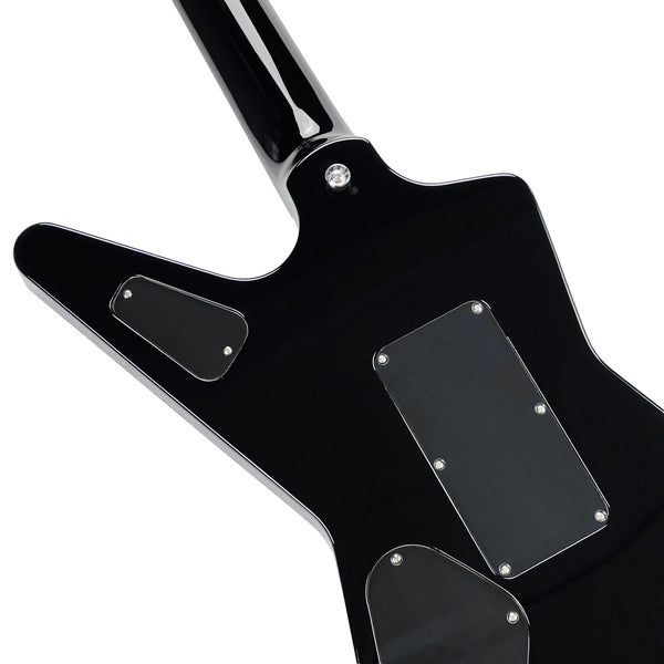 Dean USA ML Floyd Rose Block Inlay Custom - Classic Black - 12