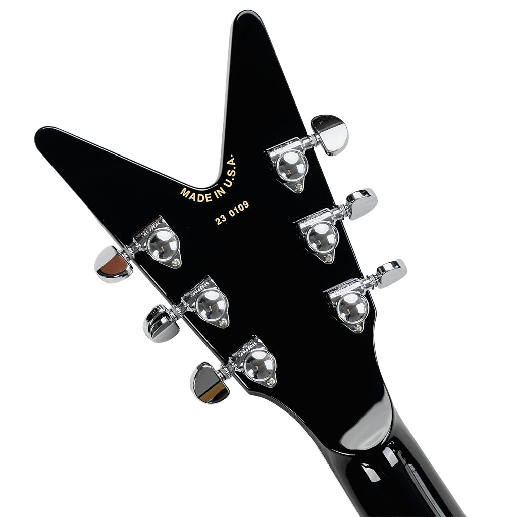 Dean USA ML Floyd Rose Block Inlay Custom - Classic Black - 14