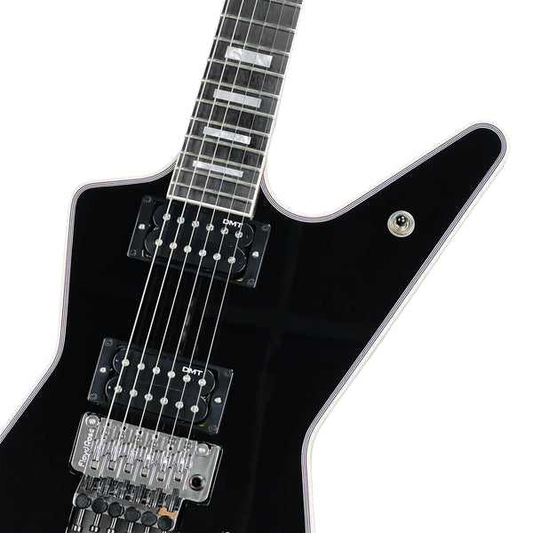 Dean USA ML Floyd Rose Block Inlay Custom - Classic Black - 3