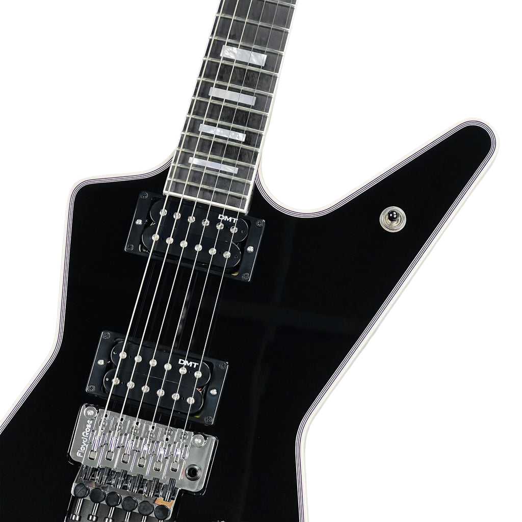 Dean USA ML Floyd Rose Block Inlay Custom - Classic Black - 3