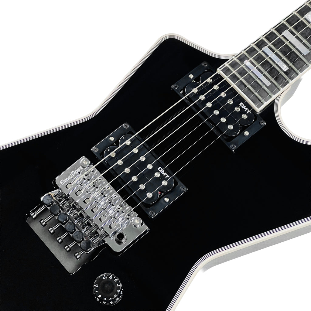 Dean USA ML Floyd Rose Block Inlay Custom - Classic Black - 6