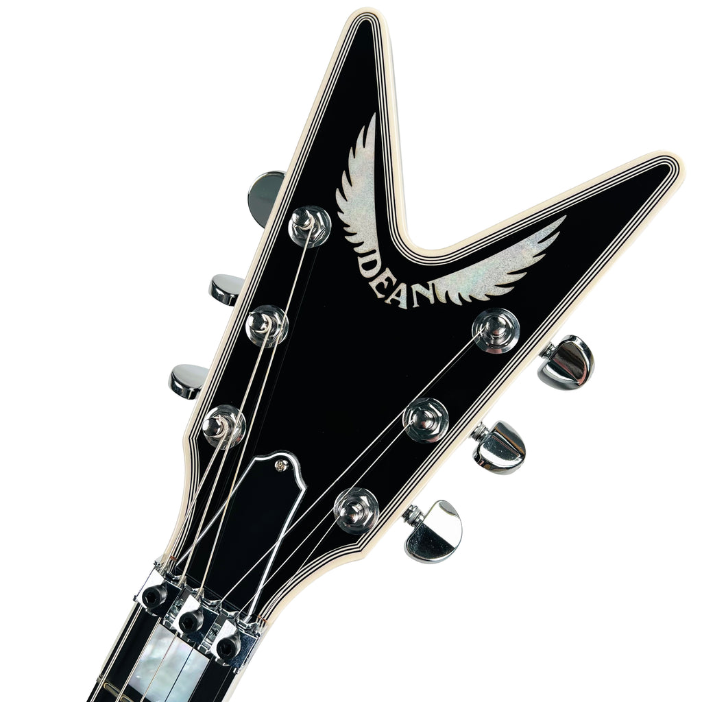Dean USA ML Floyd Rose Block Inlay Custom - Classic Black - 8