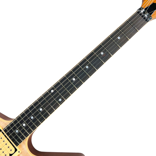 Dean USA ML Floyd Rose Flame Top Custom - Natural Oil - 9