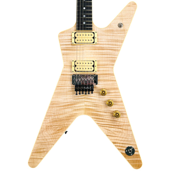 Dean USA ML Floyd Rose Flame Top Custom - Natural Oil - 1