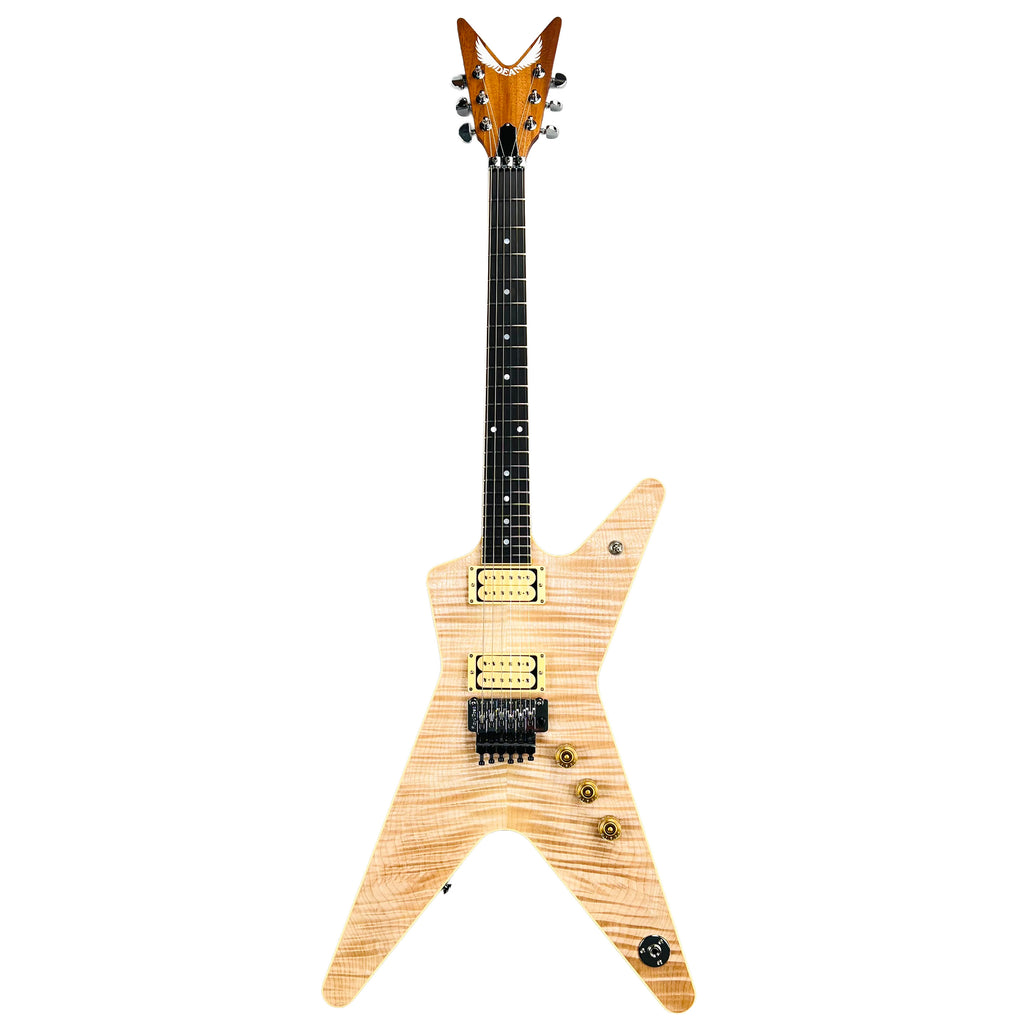 Dean USA ML Floyd Rose Flame Top Custom - Natural Oil - 2