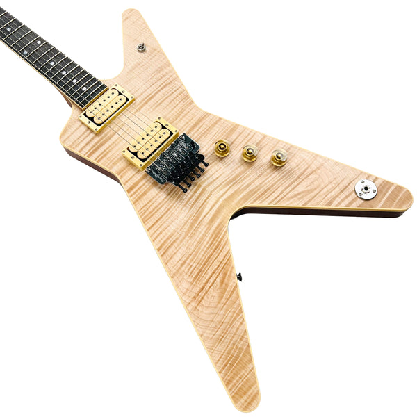 Dean USA ML Floyd Rose Flame Top Custom - Natural Oil - 3
