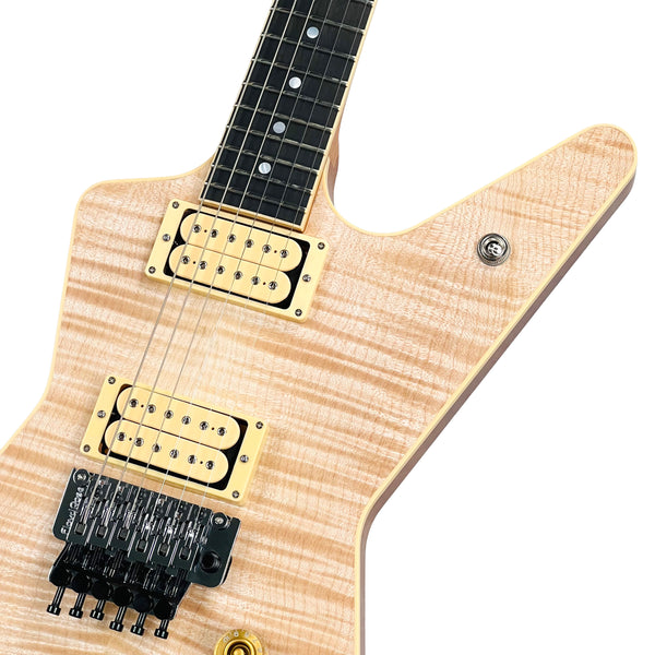 Dean USA ML Floyd Rose Flame Top Custom - Natural Oil - 5