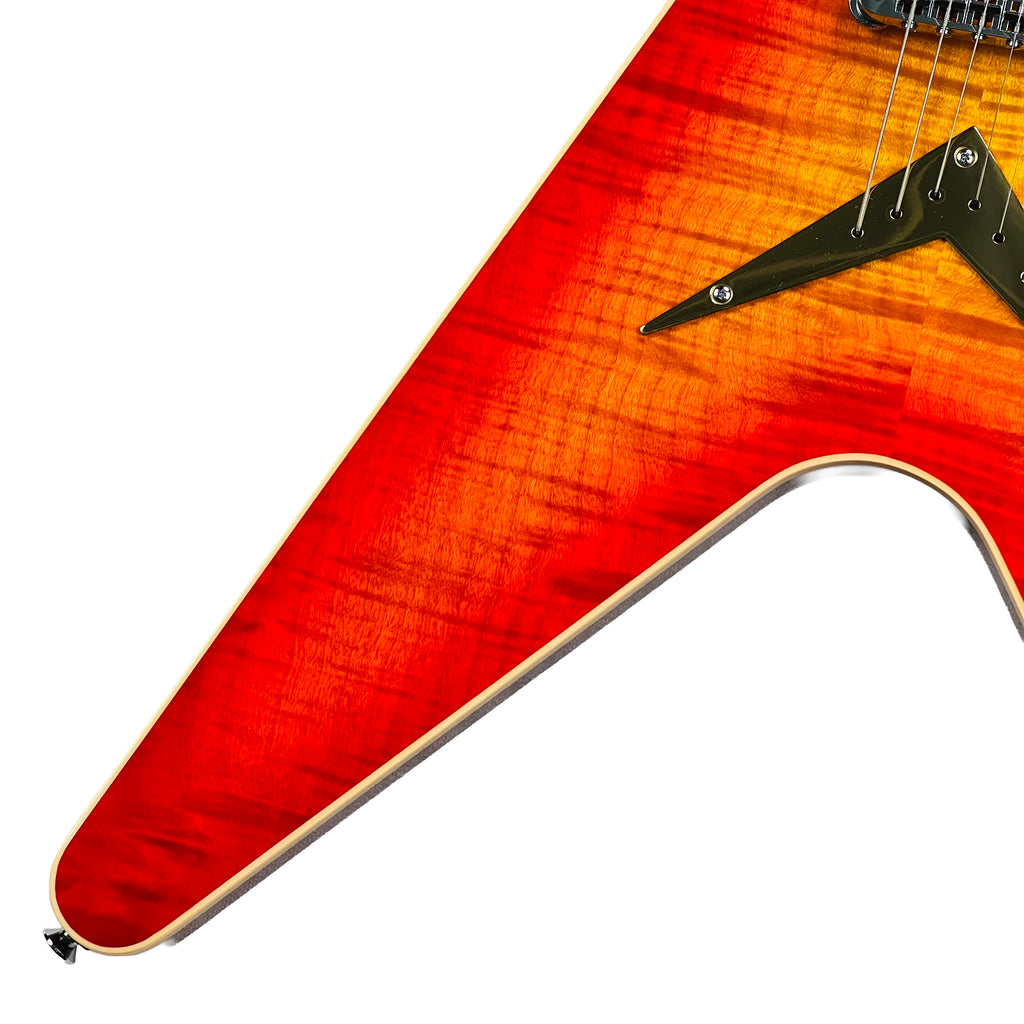 Dean USA Patents Pending ML Flame Top 2026 - Trans Cherry Sunburst - 4