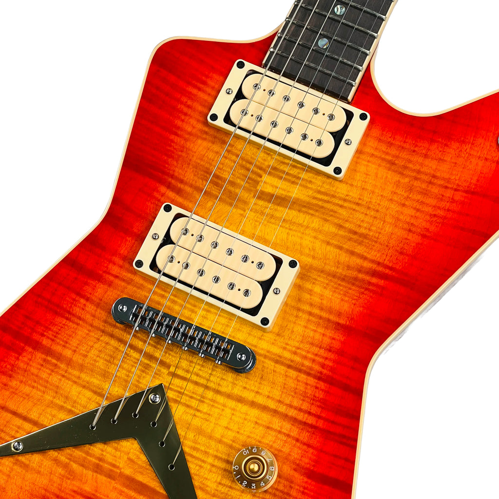 Dean USA Patents Pending ML Flame Top 2026 - Trans Cherry Sunburst - 6