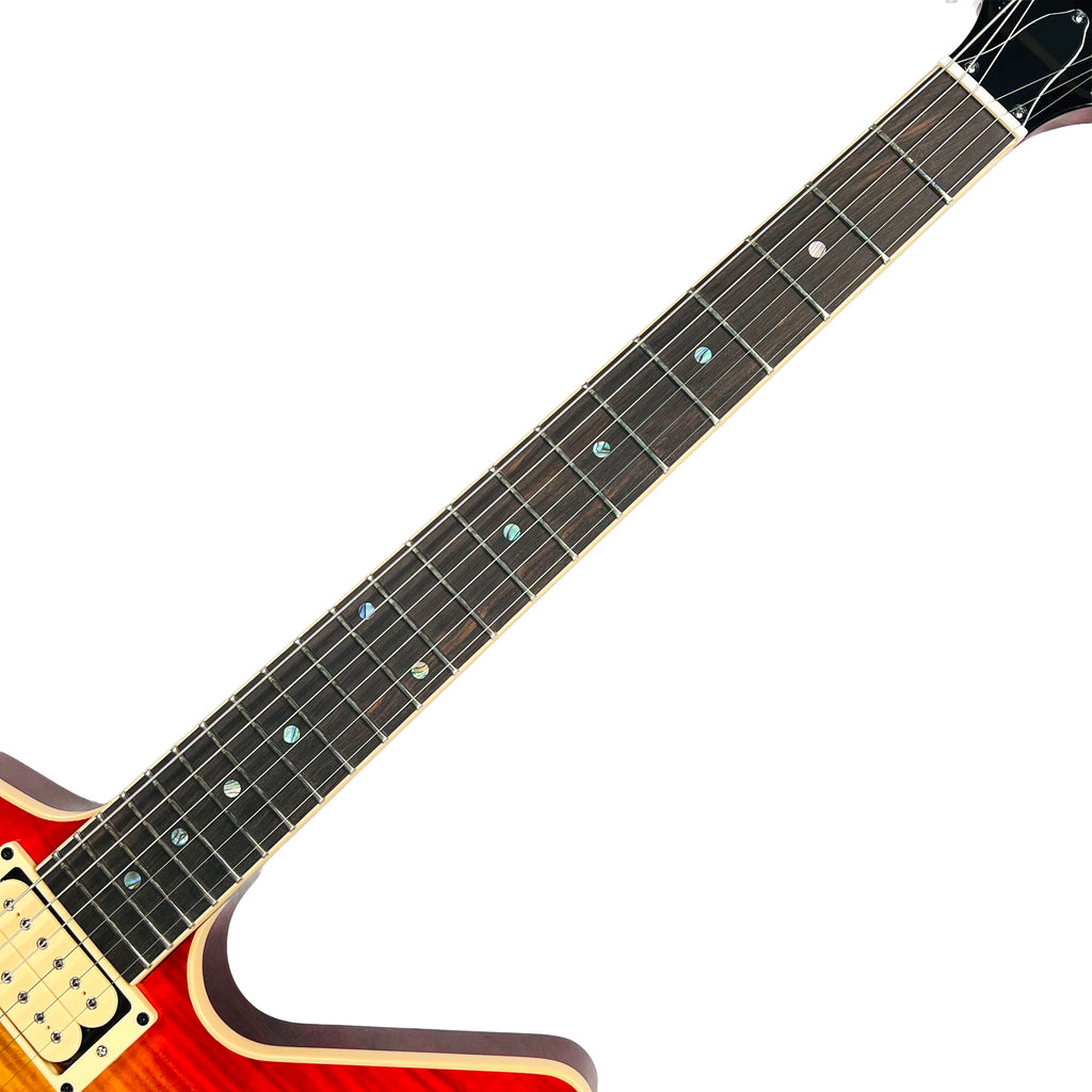 Dean USA Patents Pending ML Flame Top 2026 - Trans Cherry Sunburst - 7