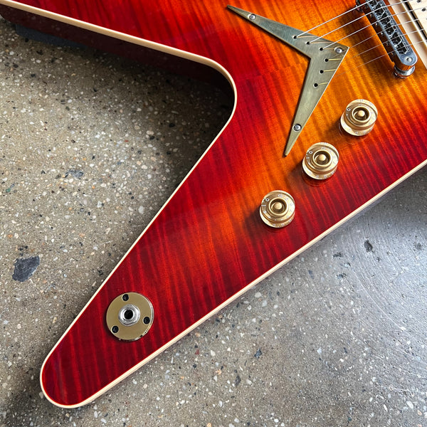 Dean USA Patents Pending ML Flame Top 2024 - Trans Cherry Sunburst - 5