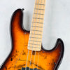 Devon J4 Classic 22 Burl Top 4-String Bass Guitar 2024 - Sunburst - 3