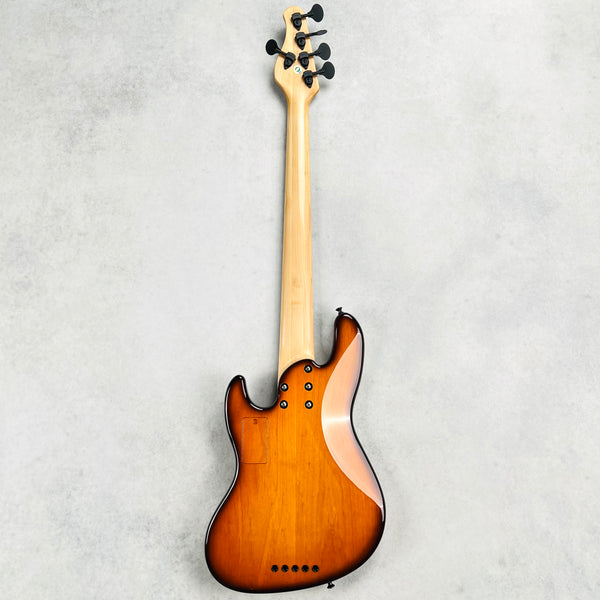 Devon J5 Classic 22 Spalted Top 5-String Bass 2025 - Sunburst - 11
