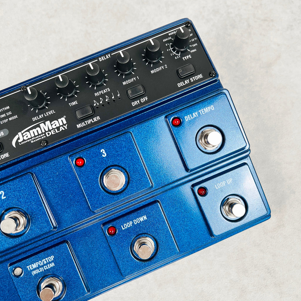 DigiTech JamMan Delay Pedal 2010s - Blue - 4