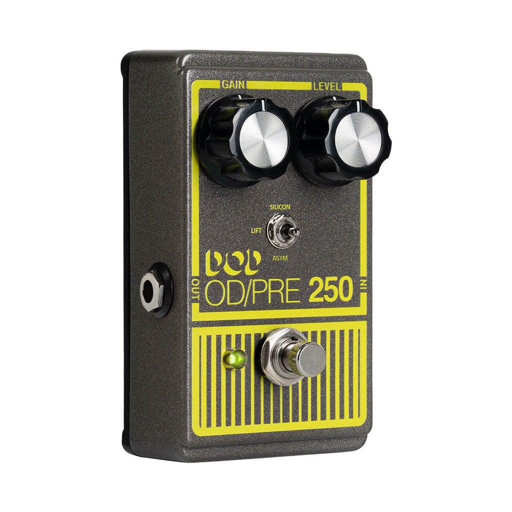DOD Overdrive Preamp 250-X Guitar Effects Pedal - Grey / Yellow - 2