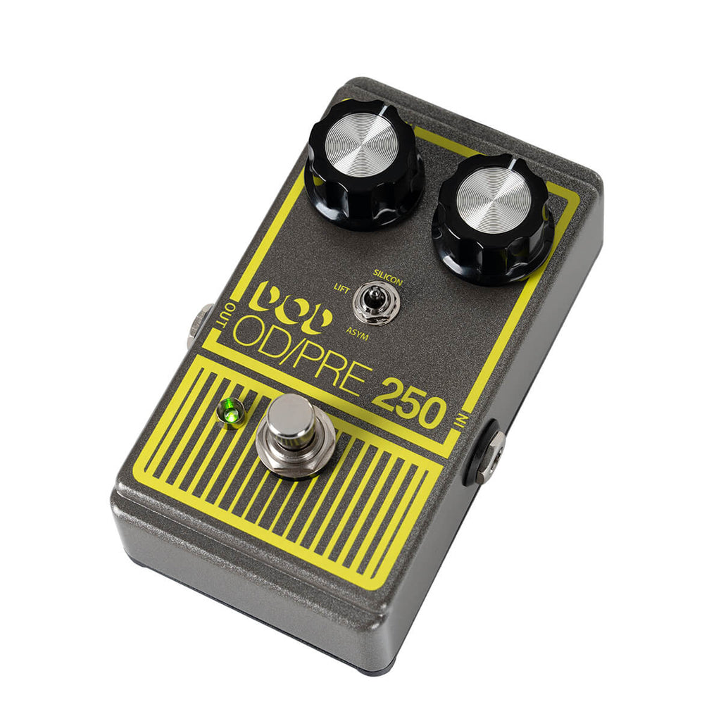 DOD Overdrive Preamp 250-X Guitar Effects Pedal - Grey / Yellow - 8