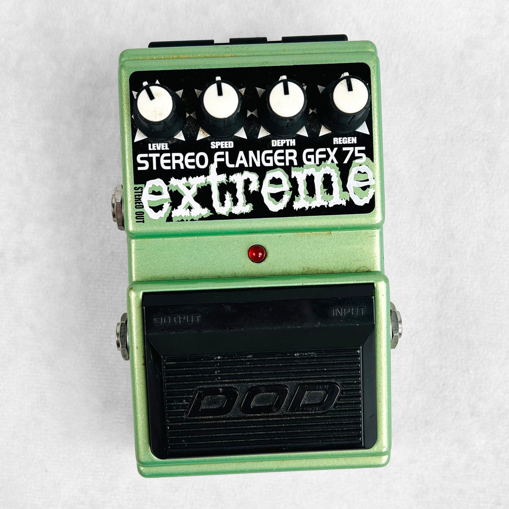 DOD Stereo Flanger GFX75 Extreme Pedal - Green - 1